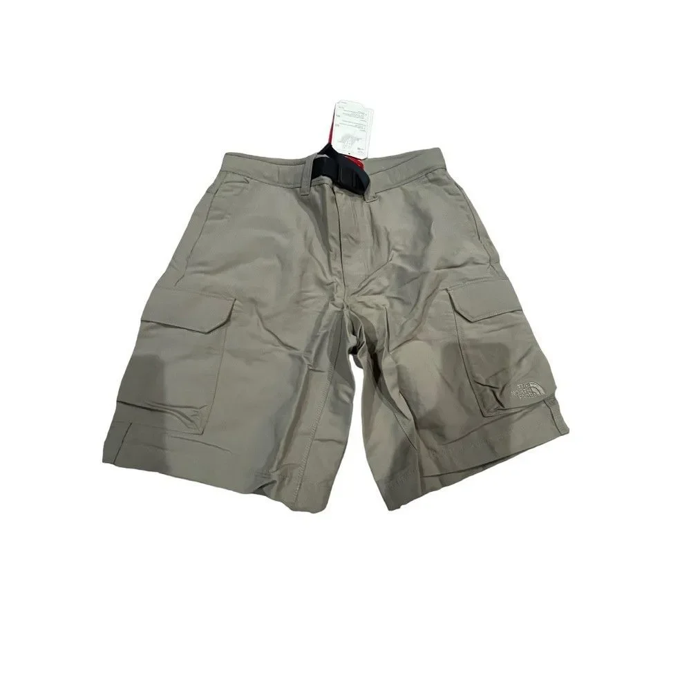 North Face Mens or Young Boys Paramount Beige Cargo Short, 30 Inch Waist